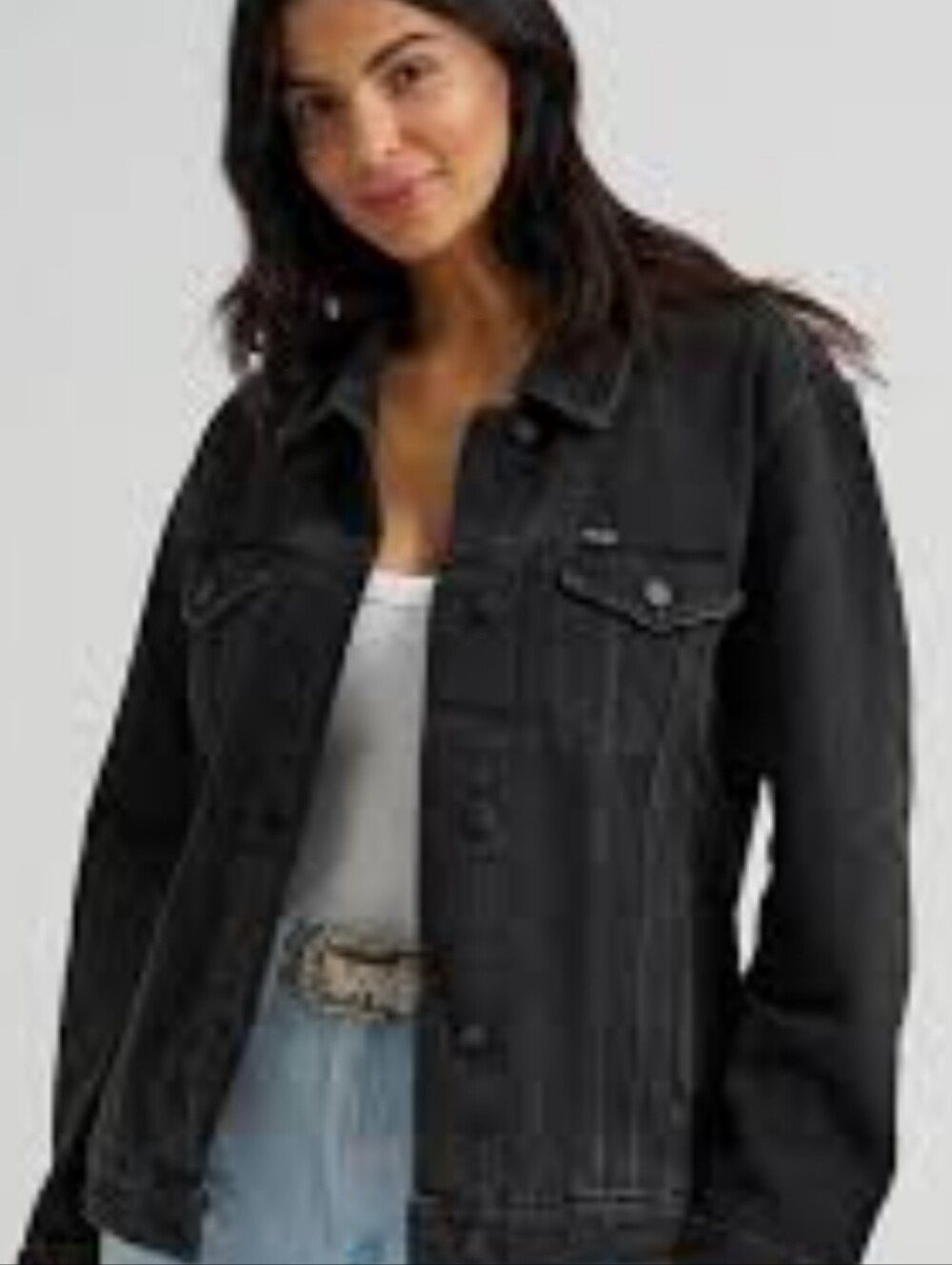 Wrangler Women's Classic Black Denim Jacket.